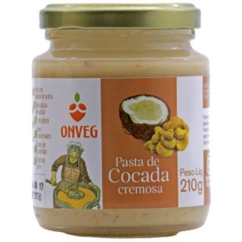 Kit 2x: Pasta De Cocada Cremosa Onveg 210g