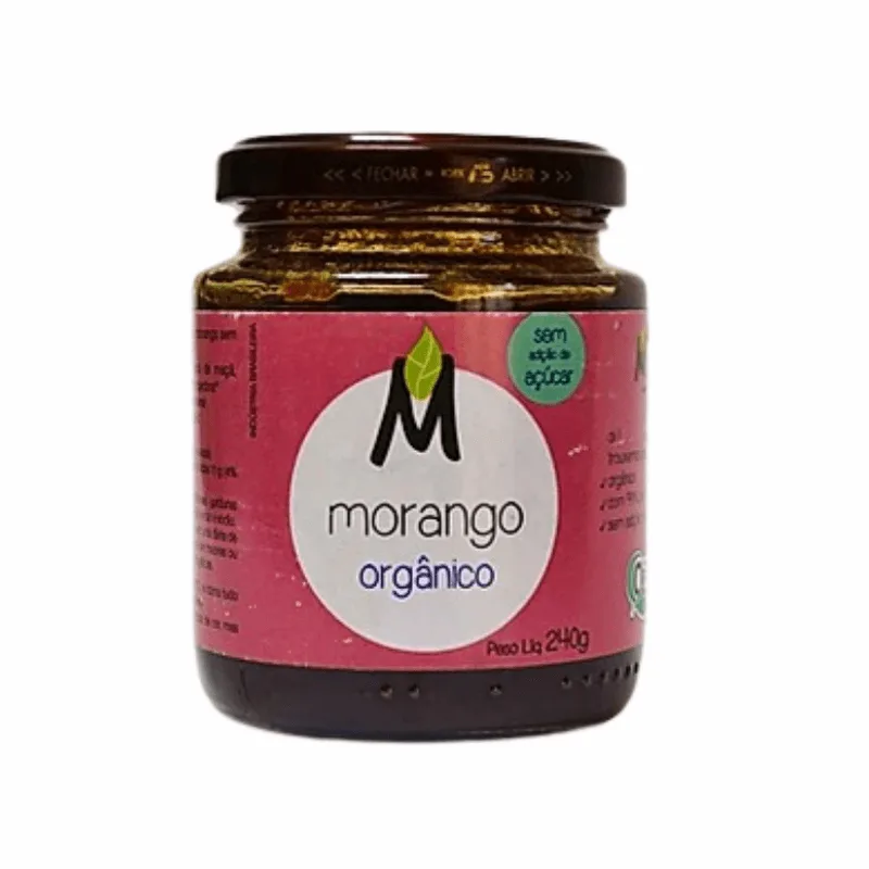 Kit 2x: Geleia De Morango Orgânica Zero Moça Terra 240g