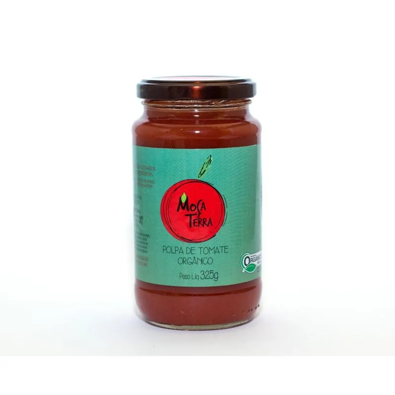 Kit 2x: Polpa De Tomate Tradicional Orgânico Moça Terra 325g