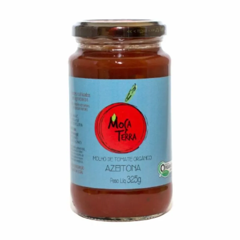 Kit 2x: Molho De Tomate Azeitona Orgânico Moça Terra 325g