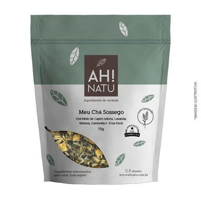 Kit 2x: Meu Chá Sossego Calmante Ah! Natu 70g