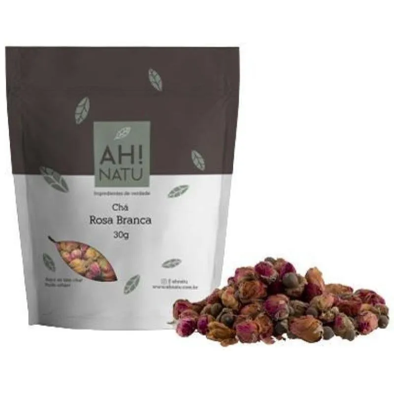 Kit 2x: Chá De Rosa Branca Ah Natu 30g