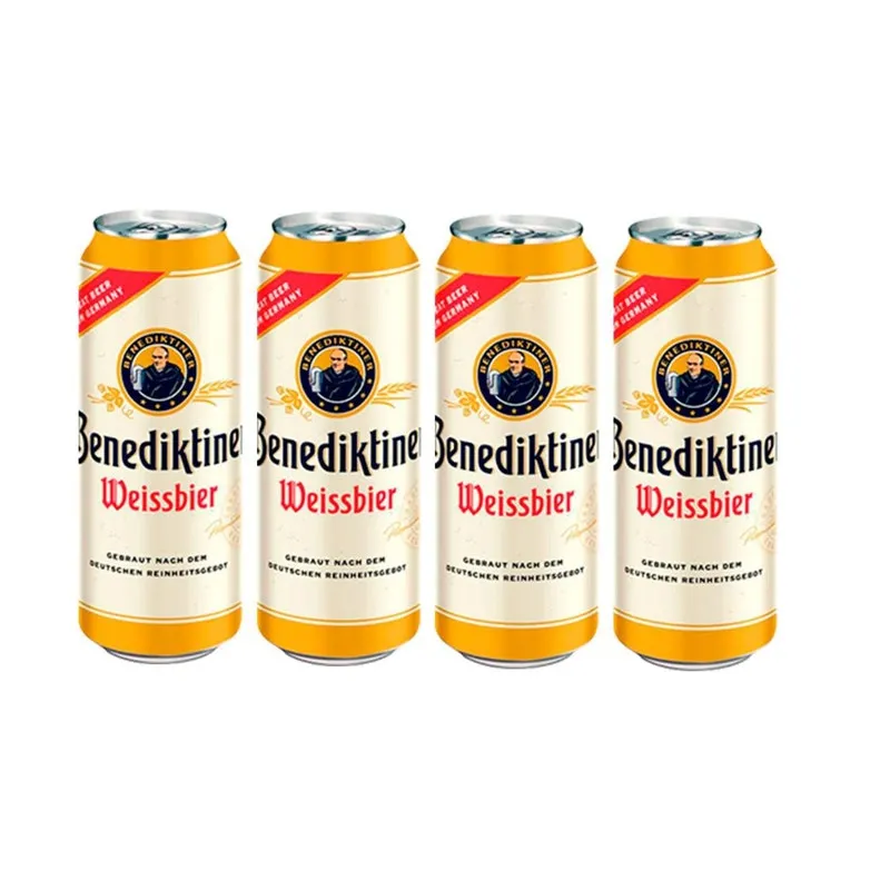 Kit 4 Cervejas Benediktiner De Trigo Lt 500 Ml