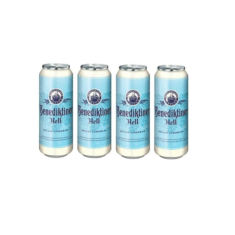 Kit 4 Cervejas Benediktiner Original Hell Lata 500 Ml