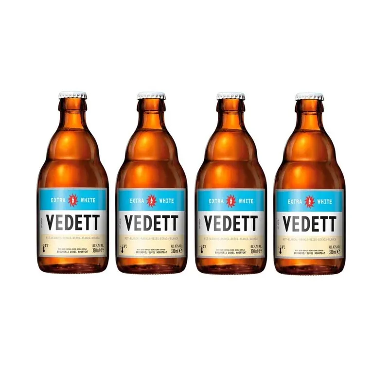Kit 4 Cervejas Vedett Extra White 330 Ml