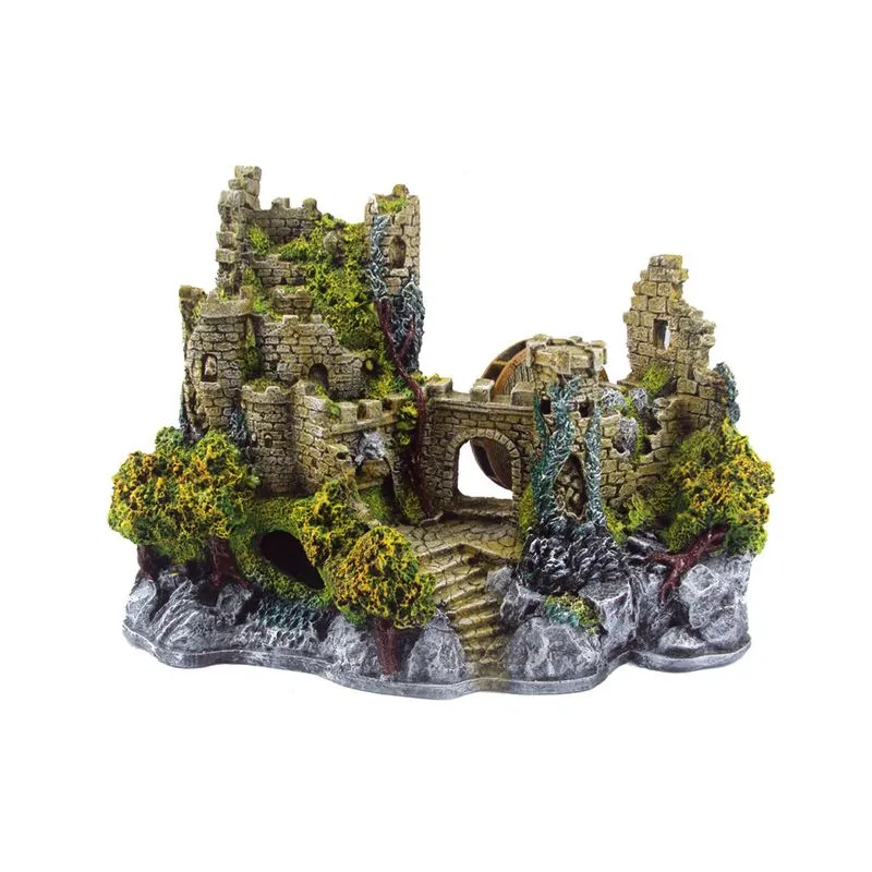 Enfeite Para Aquário Castelo Medieval Grande - E11