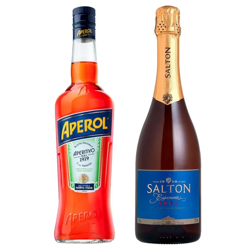 Kit 01 Aperitivo Aperol 750ml+01 Espumante Salton Brut 750ml