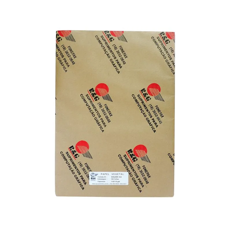 Papel Vegetal Jornal (330 X 580 Mm)110/115gramas(100 Folhas)