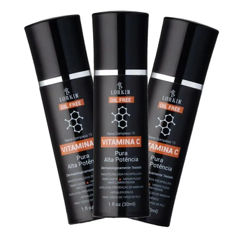 Kit 3 Vitamina C Pura Para O Rosto A Verdadeira Vitamina C