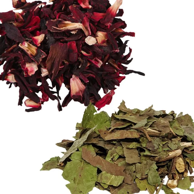 Hibisco Em Flor 1kg + Chá Verde Importado 1kg