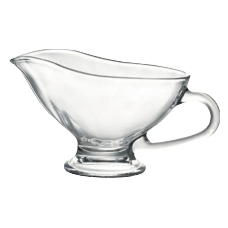 Molheira Vidro Cristal 300ml Molheira Transparente Com Alça