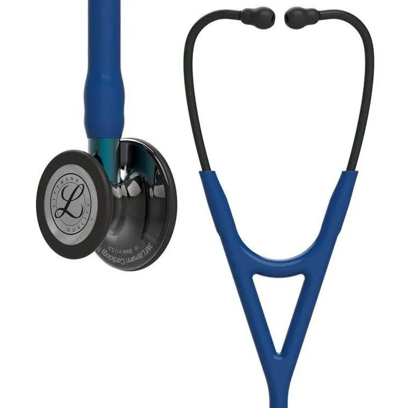 Esteto Littmann Cardiology Iv Azul Com Preto Espelh 6202 3m