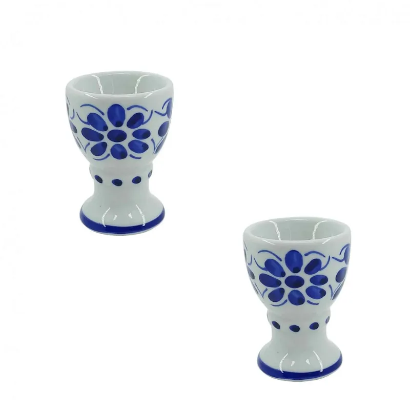 Dois Porta ovos de Porcelana, feito e pintados a mão monte sião Dois Porta ovos de Porcelana, feito e pintados a mão