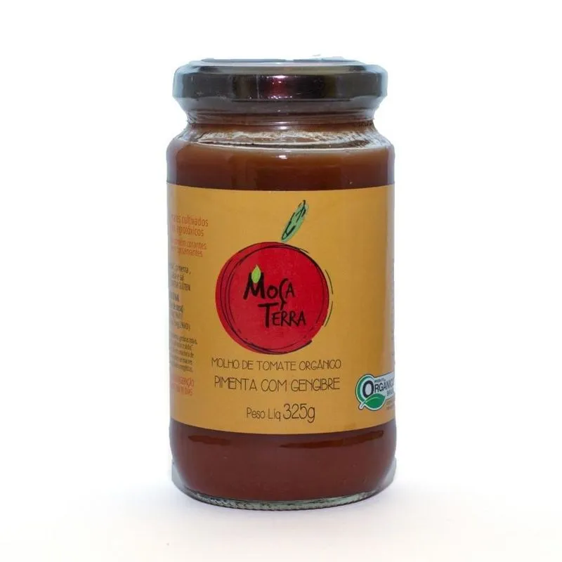 Kit 2x: Molho De Tomate Com Pimenta Orgânico Moça Terra 325g