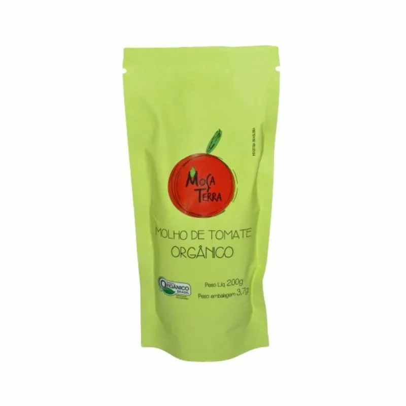 Kit 2x: Molho De Tomate Tradicional Orgânico Moça Terra 200g