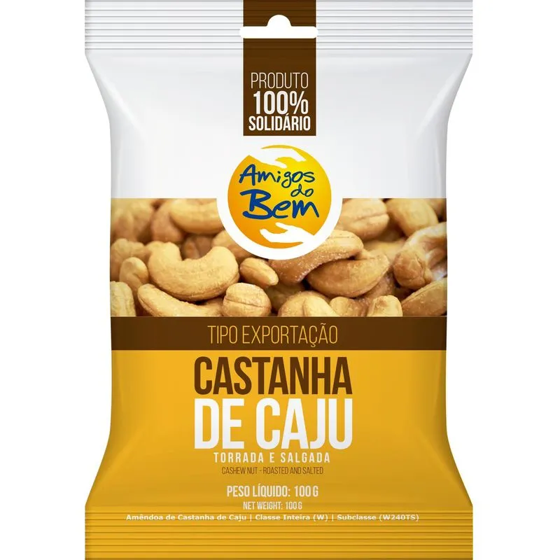Kit 2x: Castanha De Caju Salgada Amigos Do Bem 100g