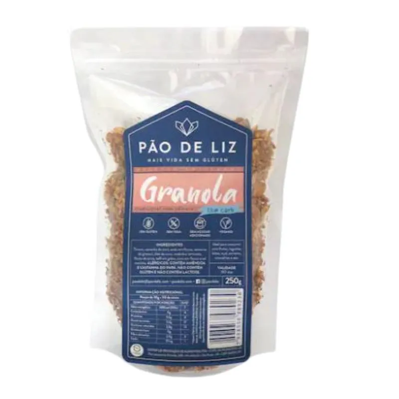 Kit 2x: Granola Castanhas Sem Glúten/açúcar Pão De Liz 250g