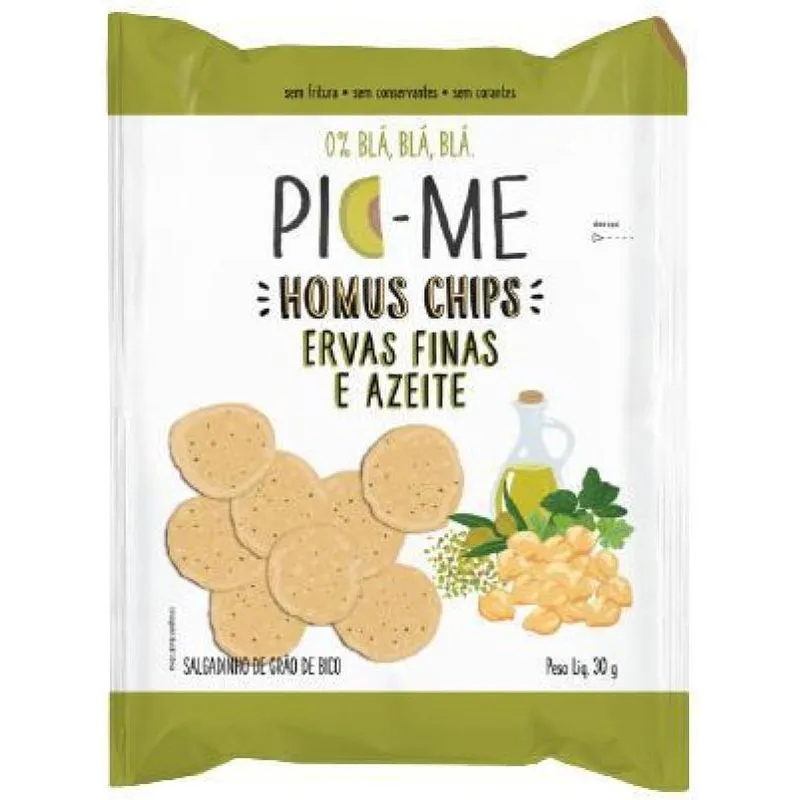 Kit 2x: Homus Chips Azeite E Ervas Pic Me 30g