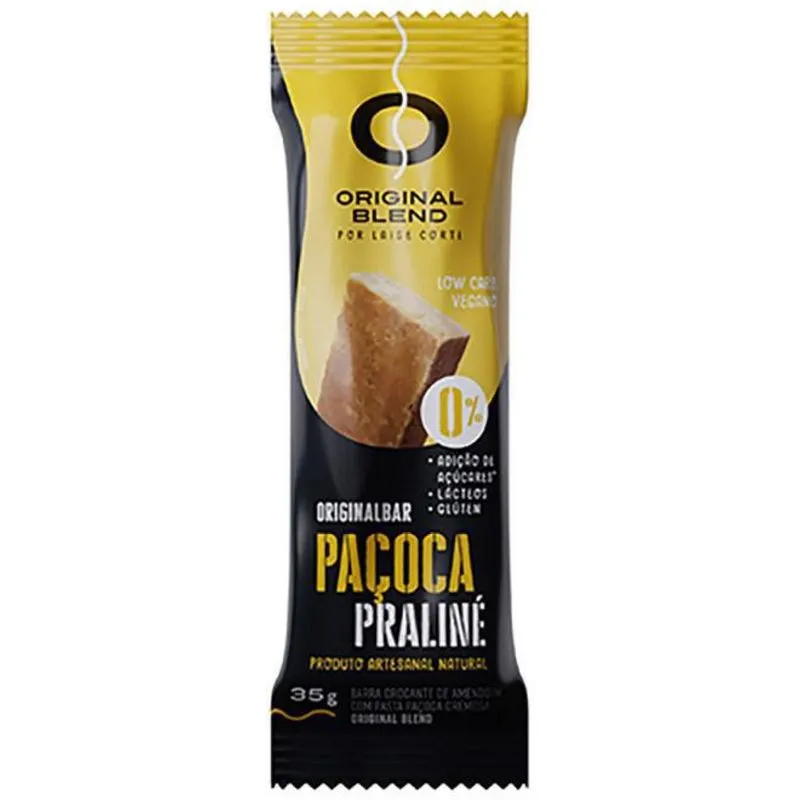 Kit 2x: Pasta Em Barra Paçoca Praliné Original Blend 35g