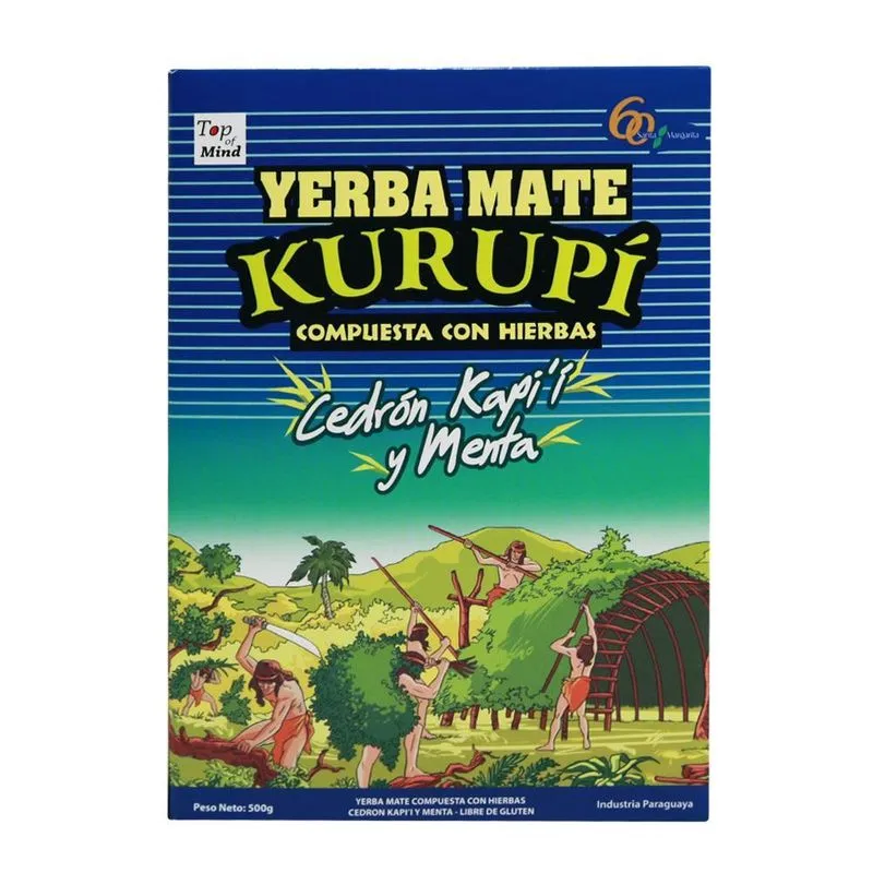 Erva Mate Para Terere Kurupi - Capim Limão E Menta - 500g