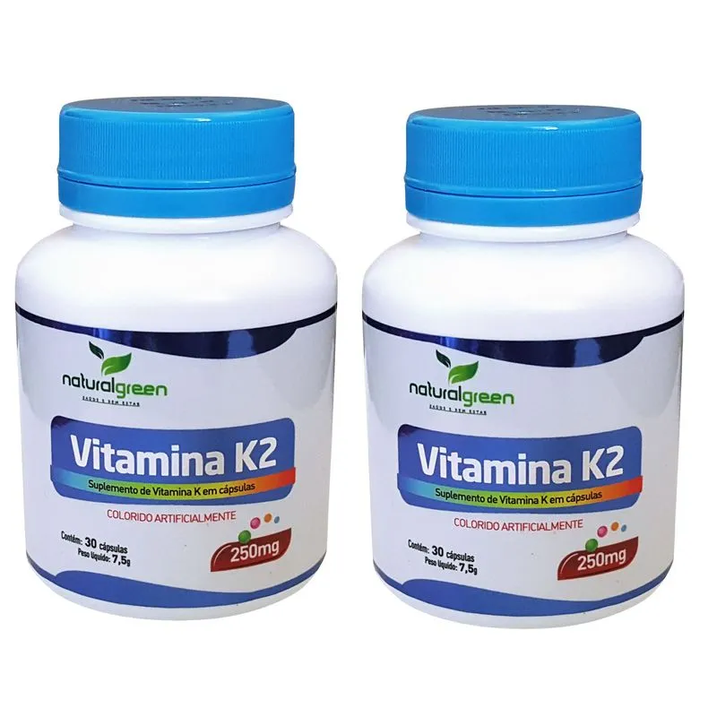 Kit De 2 Unidades Vitamina K2 60 Cápsulas