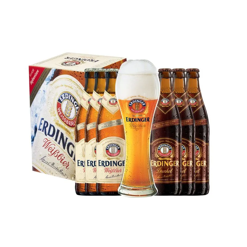 Kit Erdinger 6 Garrafas Mais 1 Copo Exclusivo Erdinger