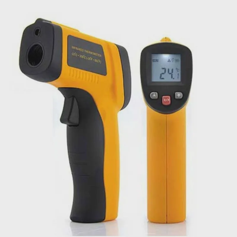 Termômetro laser Digital Infravermelho Industrial Cozinha Culinário Temperatura -50º-380º Quente e Fio Motor Radiador freezer Geladeira Fogo
