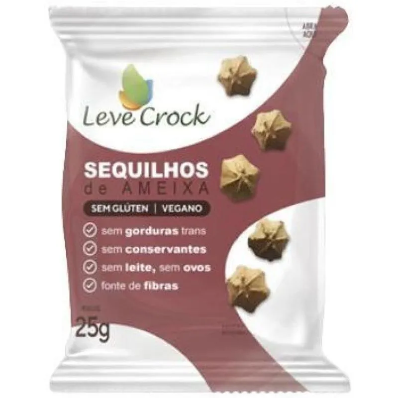 Kit 2x: Biscoito Sequilho Ameixa Sem Glúten Leve Crock 25g