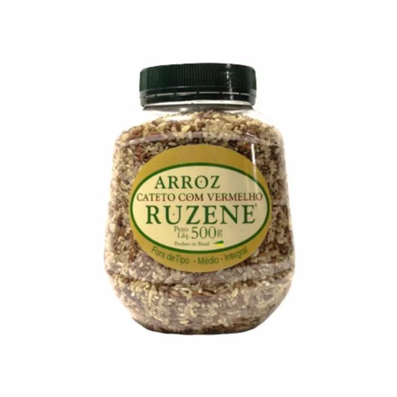 Kit 2x: Arroz Cateto Integral E Vermelho Ruzene 500g