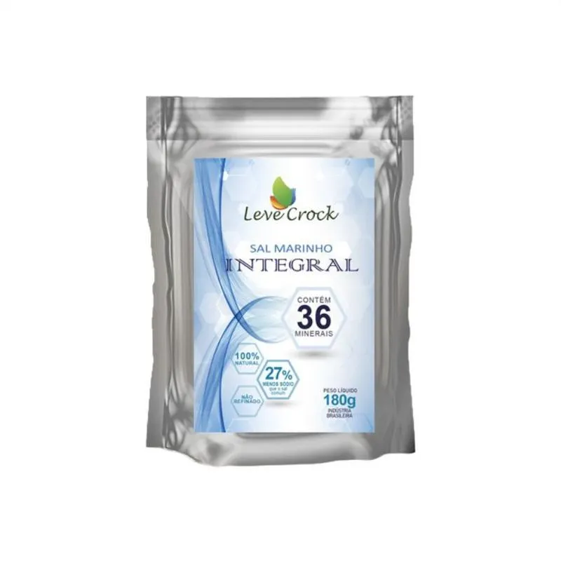 Kit 2x: Sal Marinho Integral Leve Crock 180g