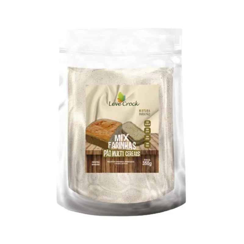Kit 2x: Mix Farinhas Pão Multicereais Sg Leve Crock 350g