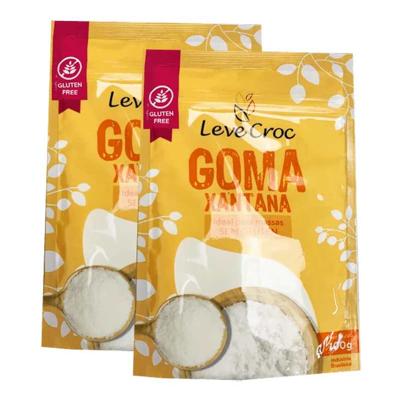 Kit 2x: Goma Xantana Sem Glúten Leve Crock 100g