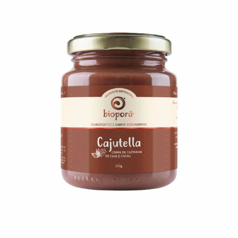 Kit 2 Cajutella Pasta Castanha/cacau Vegana Bioporã 210g
