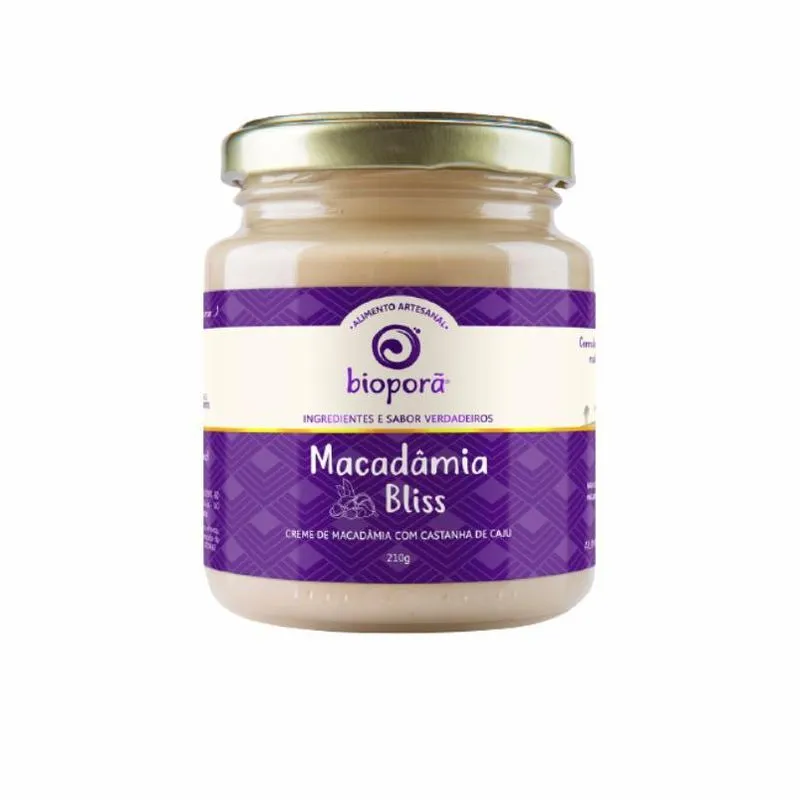 Kit 2x: Macadâmia Bliss Pasta Macadâmi/castanha Bioporã 210g