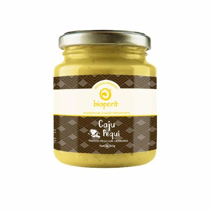 Kit 2 Caju Pequi Pasta Castanhas/pequi Vegana Bioporã 210g