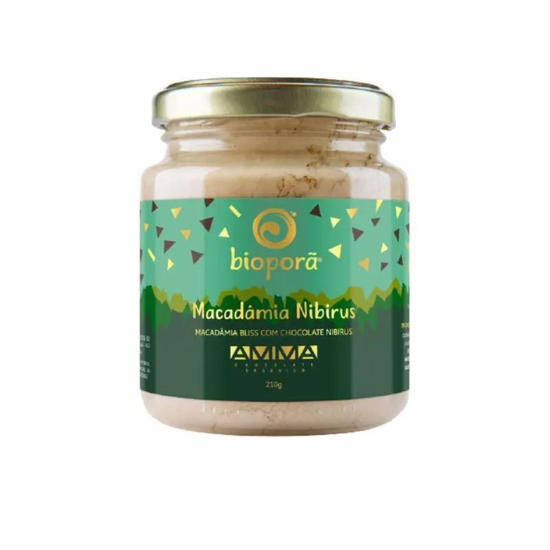 Kit 2x: Macadâmia Nibirus Macadâmia/chocolate Bioporã 210g