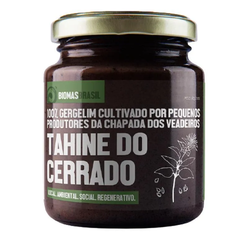 Kit 2x: Tahine Do Cerrado 100% Gergelim Vegano Bioporã 210g