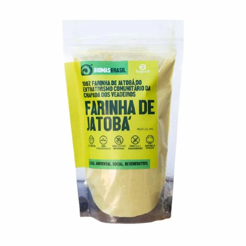 Kit 2x: Farinha De Jatobá 100% Natural Bioporã 85g