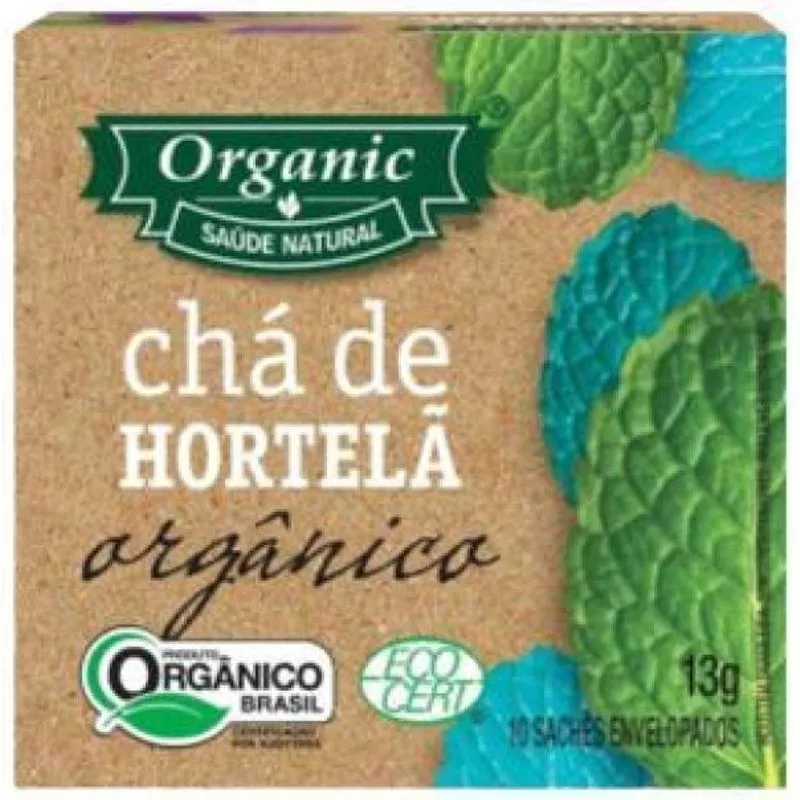 Kit 2x: Chá Orgânico De Hortelã Organic 10 Sachês