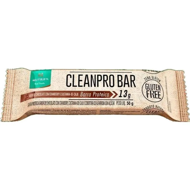Kit 2 Barra Proteína Cleanpro Chocolate/cranberry Nutrify