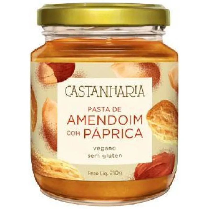 Kit 2x: Pasta Amendoim/páprica Zero Açúcar Castanharia 210g