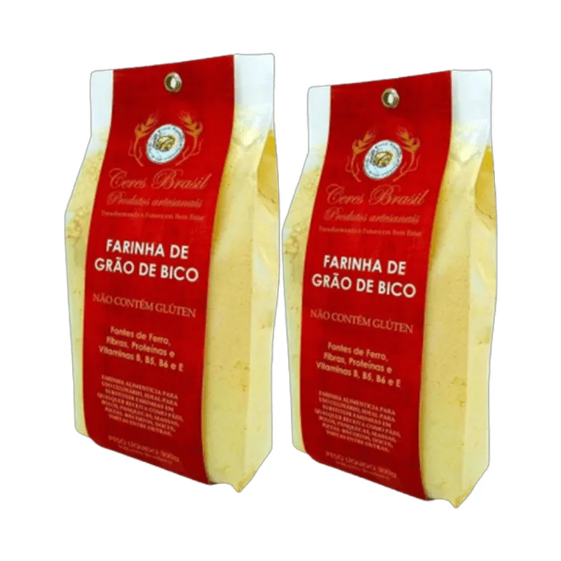 Kit 2x: Farinha De Grão De Bico Sem Glúten Ceres 300g