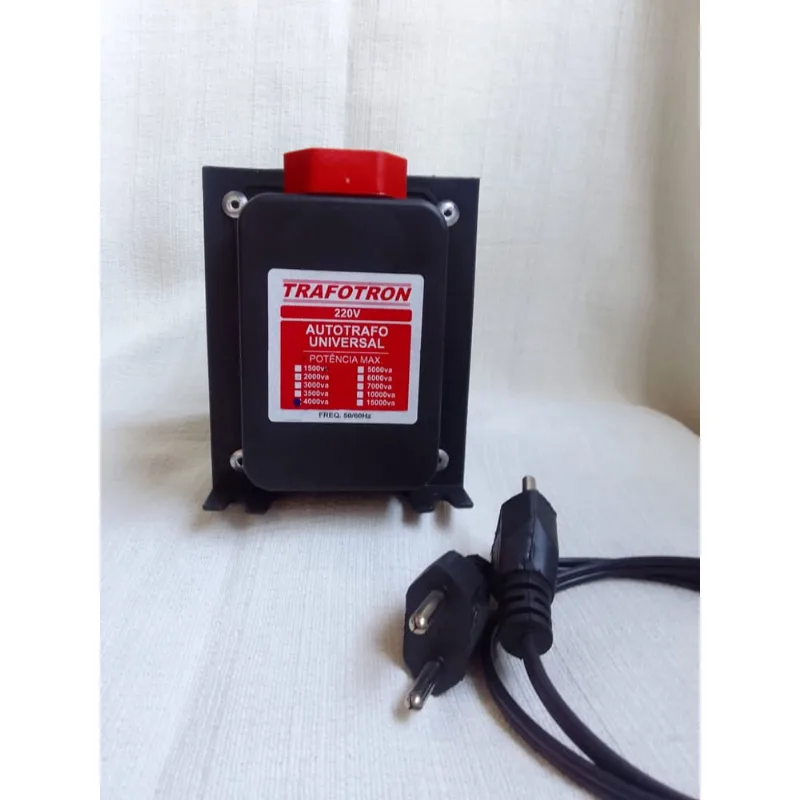 Transformador 127/220V 4000VA com tomada.