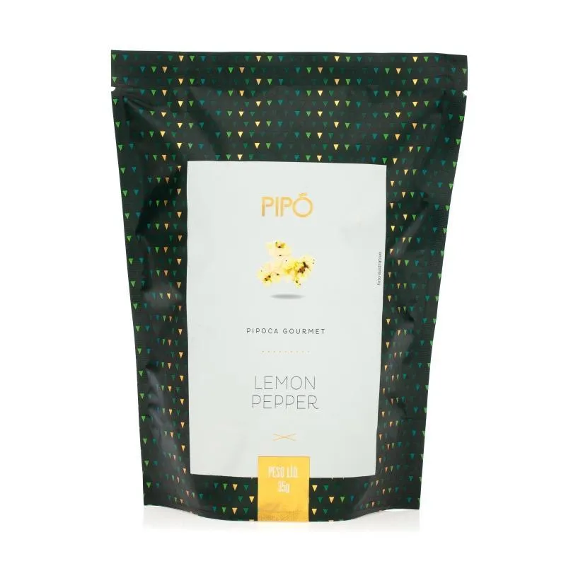 Kit 2x: Pipoca Lemon Pepper Pipó Gourmet 35g