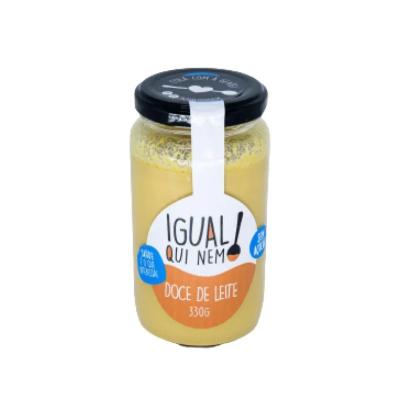 Kit 2x: Doce De Leite Sem Açúcar Igual Qui Nem 330g