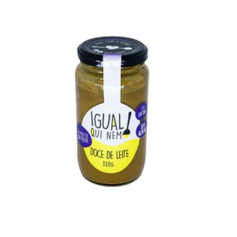 Kit 2x: Doce De Leite Sem Lactose/açúcar Igual Qui Nem 330g
