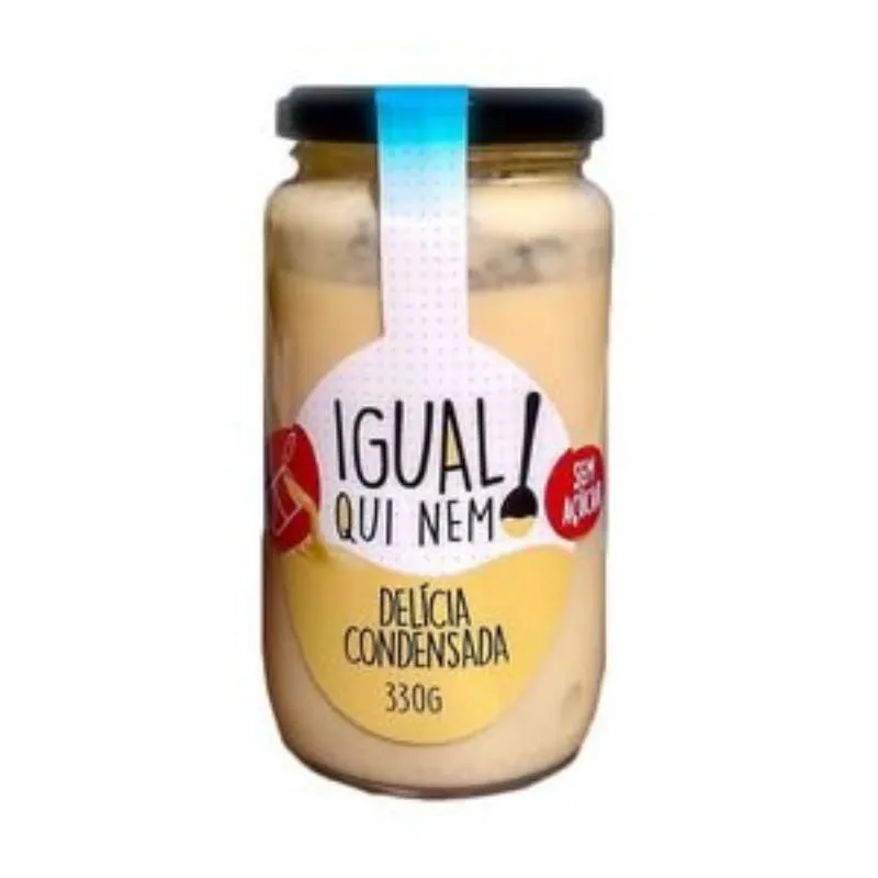 Kit 2x: Leite Condensado Sem Açúcar Igual Qui Nem 330g