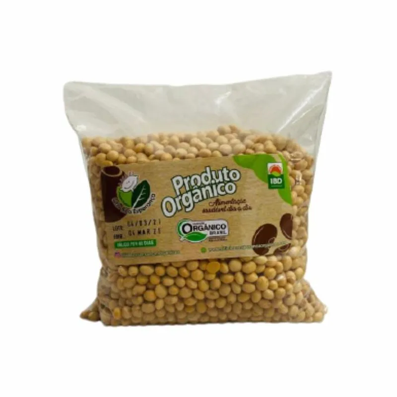 Kit 2 Soja Orgânica Em Grãos Sítio Boa Esperança 500g
