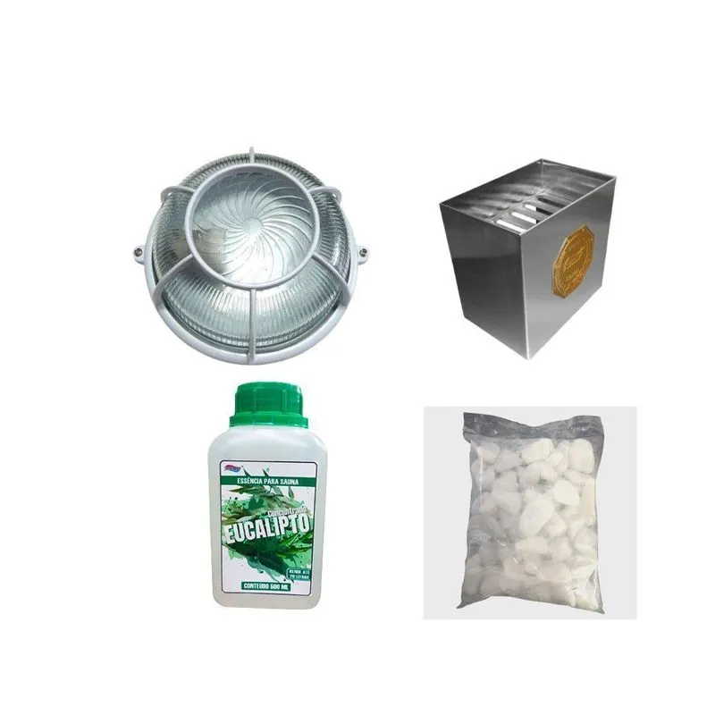 Kit Vapor Impercap Balde + Luminaria + Pedras + Essencia