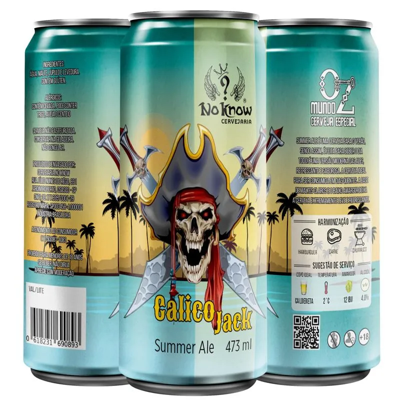 Kit 12 Latas Summer Ale - Calico Jack - 473ml